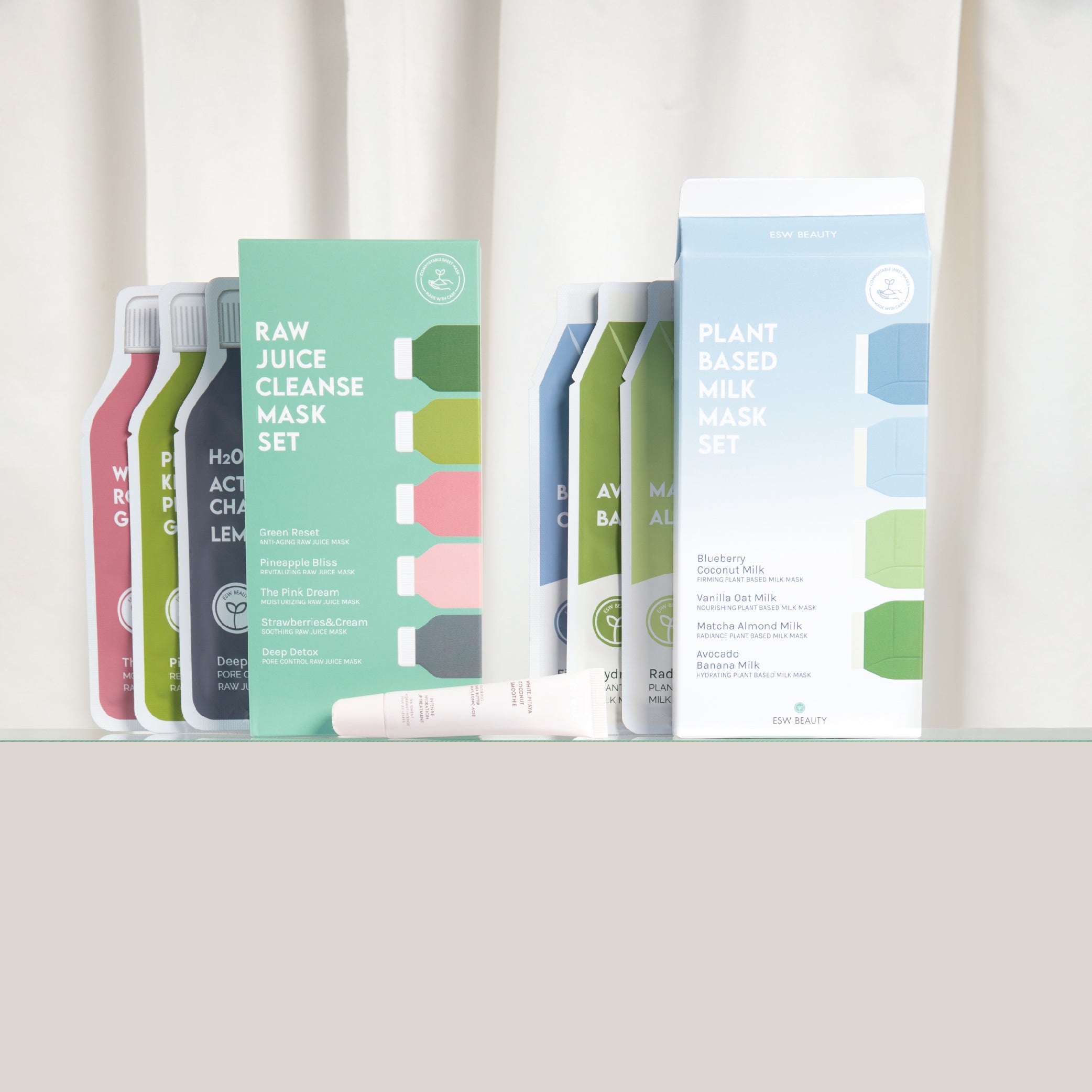 ESW Beauty Clean Beauty Raw Juice Sheet Masks