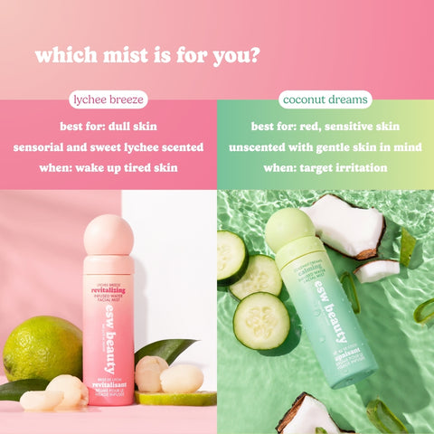 Lychee Breeze Revitalizing Infused Water Facial Mist - ESW Beauty