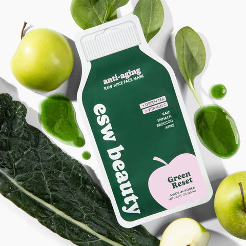 Green Reset Anti Aging Raw Juice Mask - ESW Beauty