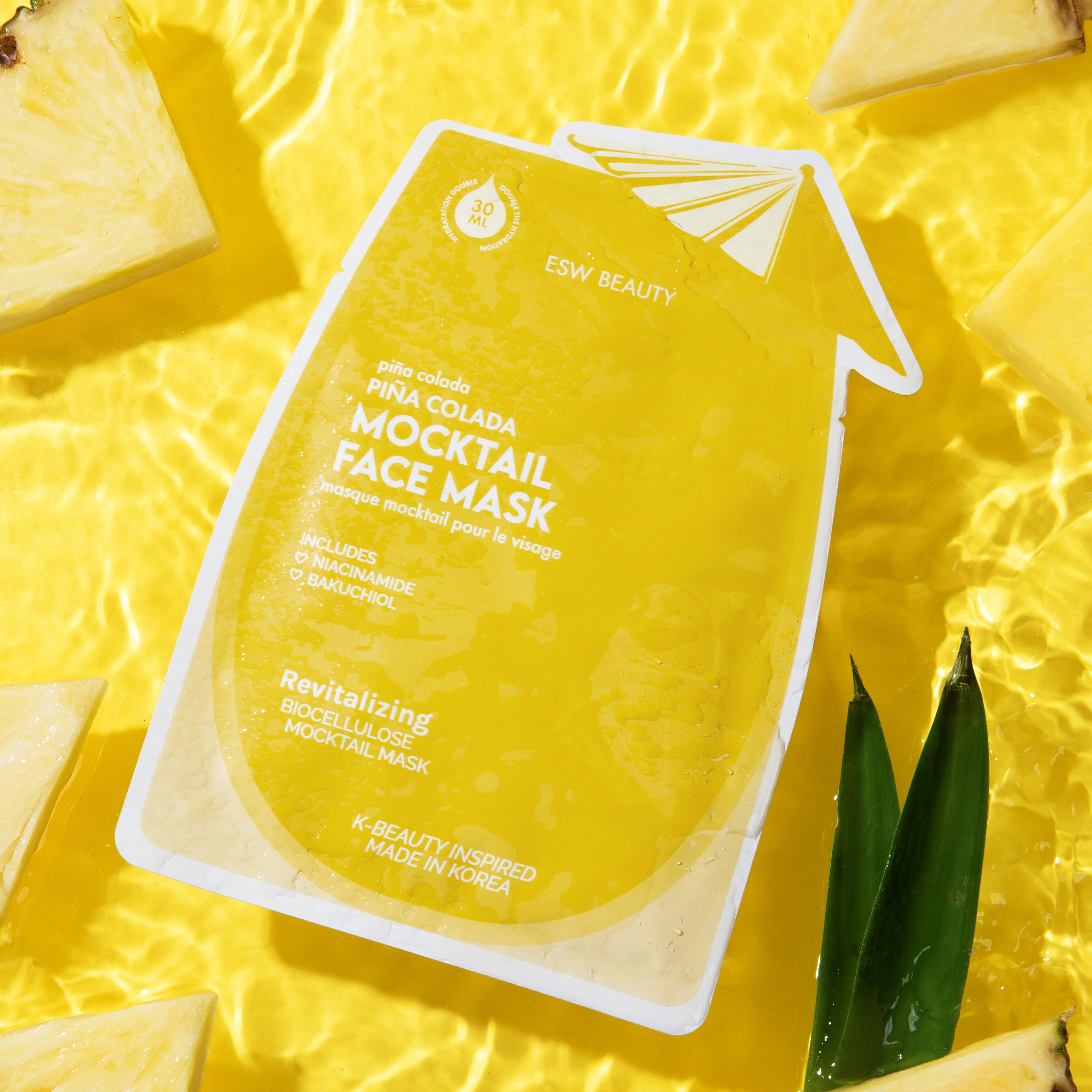Piña Colada Revitalizing Biocellulose Mocktail Mask