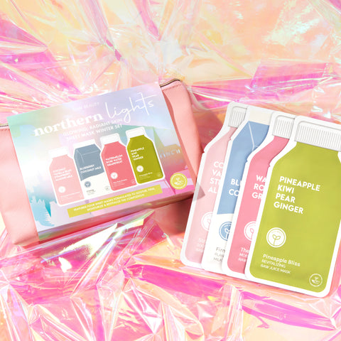 Northern Lights Glowing, Radiant Skin Sheet Mask Set