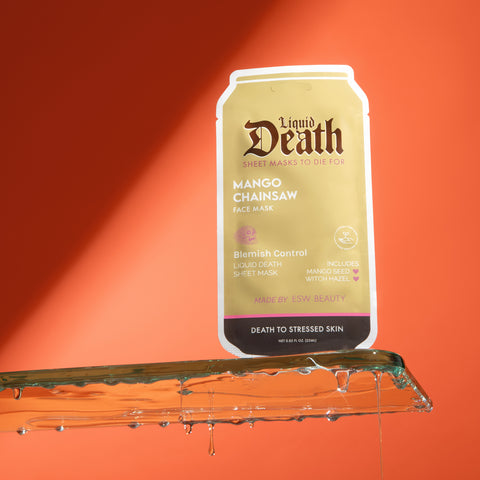 Mango Chainsaw Blemish Control Liquid Death Face Mask