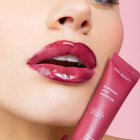 Raspberry Acai Smoothie Enhanced Protection Lip Treatment Holiday Skins