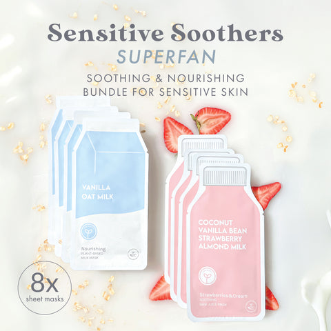 Sensitive Soothers Superfan: Soothing & Nourishing Bundle For Sensitive Skin
