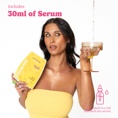 Piña Colada Revitalizing Biocellulose Mocktail Mask - ESW Beauty