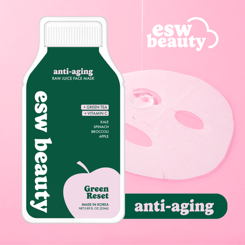 Green Reset Anti Aging Raw Juice Mask - ESW Beauty