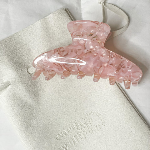 Happy Hour Pink French Biodegradable Claw Clip - ESW Beauty