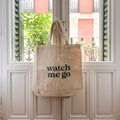 'Watch Me Go' Recycled Cotton Canvas Tote - ESW Beauty