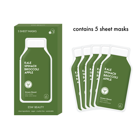Green Reset Anti Aging Raw Juice Mask Box - ESW Beauty