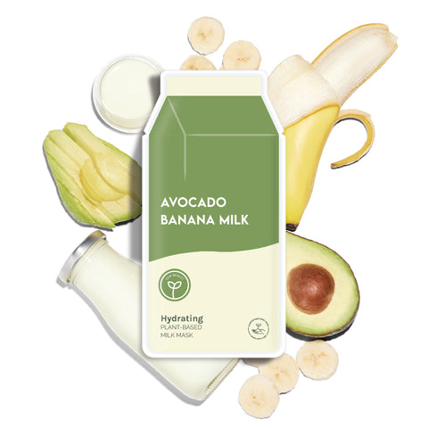 Avocado Banana Milk Hydrating Plant-Based Milk Mask - ESW Beauty