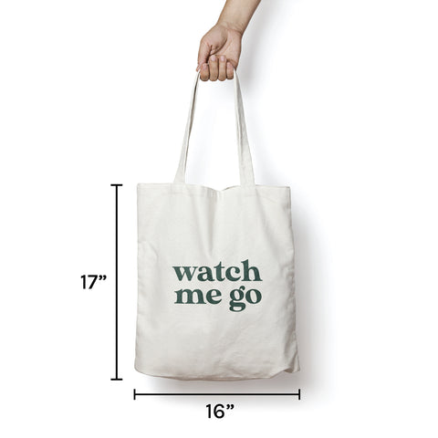 'Watch Me Go' Recycled Cotton Canvas Tote - ESW Beauty